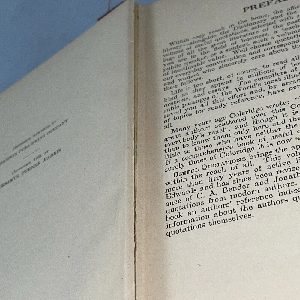 Useful Quotations‎ A Cyclopedia of Quotations by Tryon Edwards 1933 Hardcover